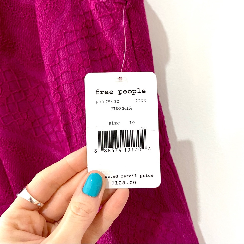 FREE PEOPLE Hot Pink Miss Connections Dress - Picture 5 of 8